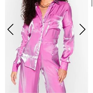 Nasty Gal Pants & Jumpsuits | Nastygal Pink Pant Set | Poshmark